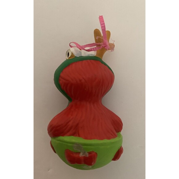 Cookie Monster Elmo Christmas Ornaments Vintage 90's Sesame Street Lot of 2 READ - Picture 13 of 16